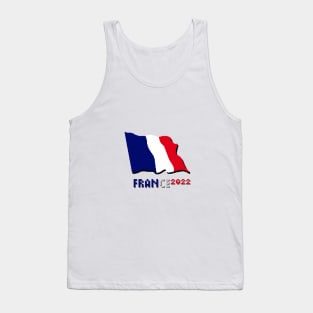 france flag pixel art 2022 Tank Top